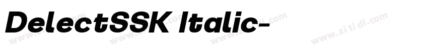 DelectSSK Italic字体转换